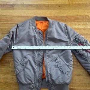 Alpha industries/ size small, reversible-bomber jacket
